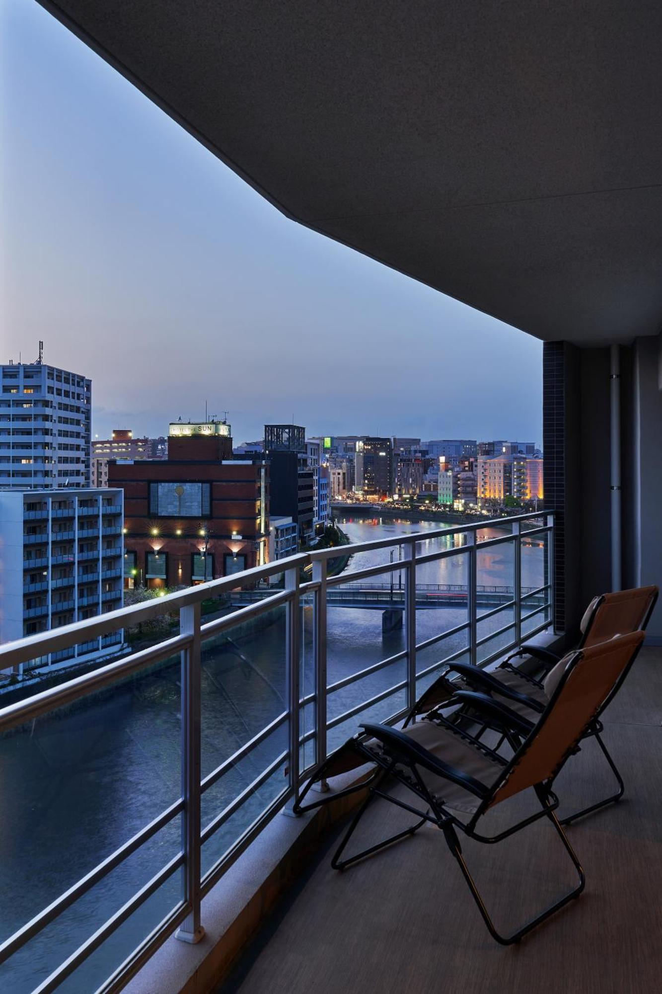 Alfacio Riverside Stay Hakata Фукуока Экстерьер фото